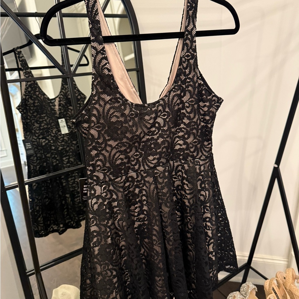 Express Black Lace Chemise
